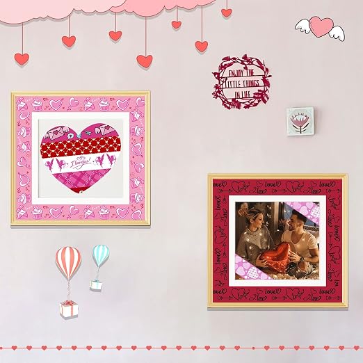 SANNIX 12 Rolls Valentine's Day Washi Tape 15mm Red Pink Love Valentines