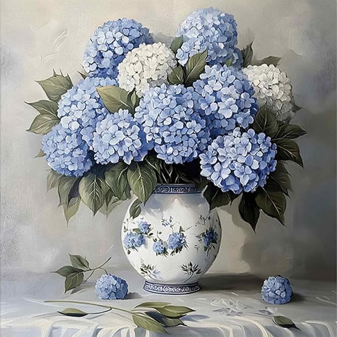 Diamond Art Kits for Adults,Hydrangea Diamond Painting Kits 12 x 12in