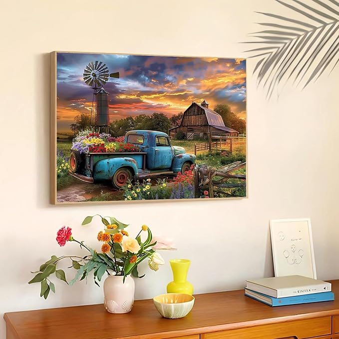 3 Pack Diamond Art Kits for Adults, Country Scene Diamond Painting Kits