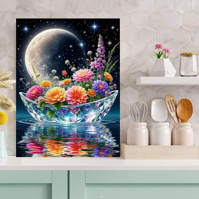 Diamond Art Kits for Adults Crystal Ship Diamond Painting Kit 12x16in