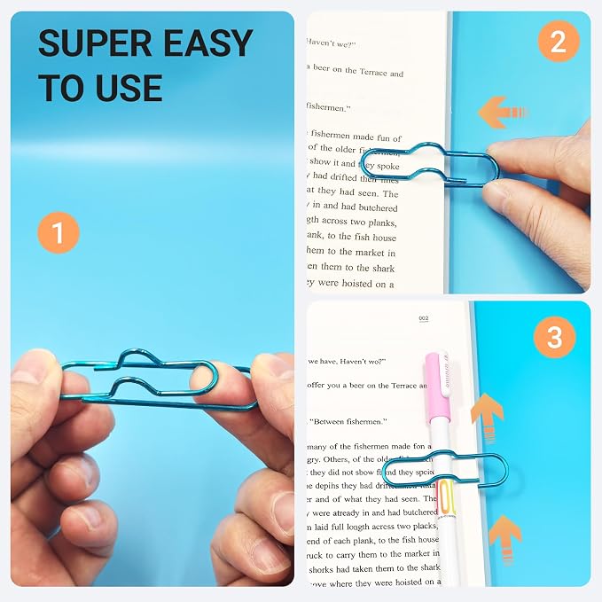 Paper Clip Pen Holders for Notebook, Journal & Planner 15Pack