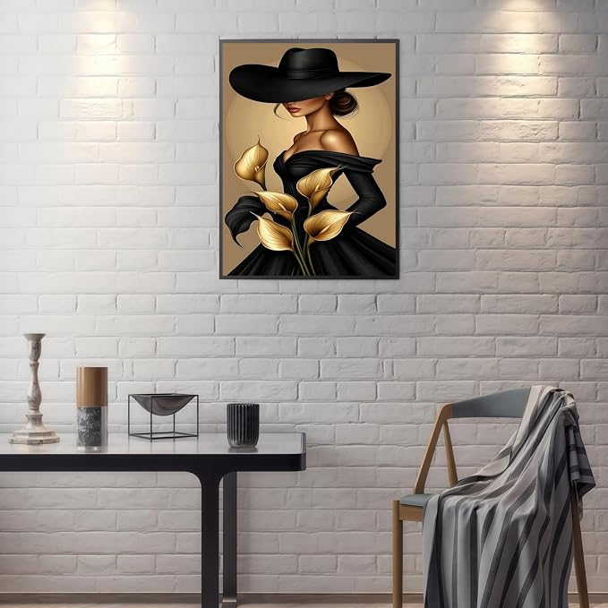 Mosaflare Elegant Lady Diamond Painting Kits for Adults 12x16 Inch