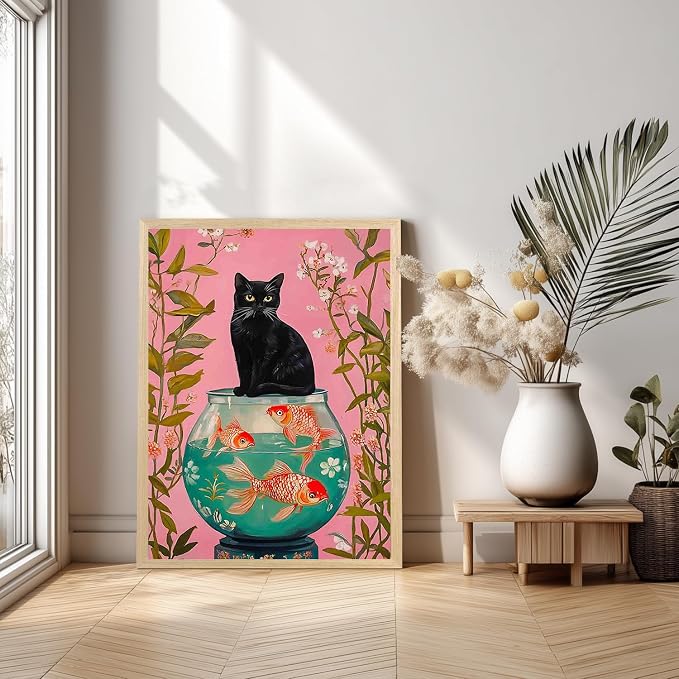 DAZZLEDOTS Black Cat Diamond Art Kit for Adults, 5D Diamond Painting