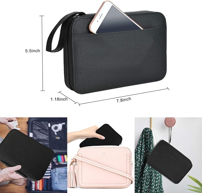 Marcoon Sewing Kit for Adults, Portable Needle & Thread Repair Kit | Complete Sewing Supplies & Accessories Set, Beginner‑Friendly for Travel Emergency Home College Dorm Essentials (Black, M)