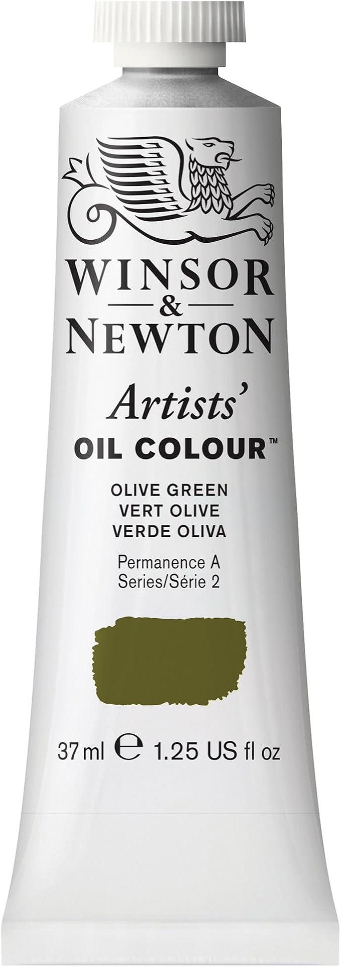 Winsor & Newton Artists' Oil Paint, 37ml Tube, Olive Green