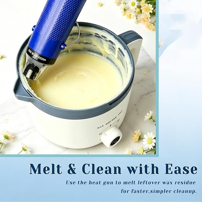 Ksedcon Electric Wax Melting Pot with Spout for Candle Making 50 fl oz | Small Candle Makers with Infrared Thermometer, Digital Scale(No Battery), Heat Gun, Candle Making Supplies for DIY Making