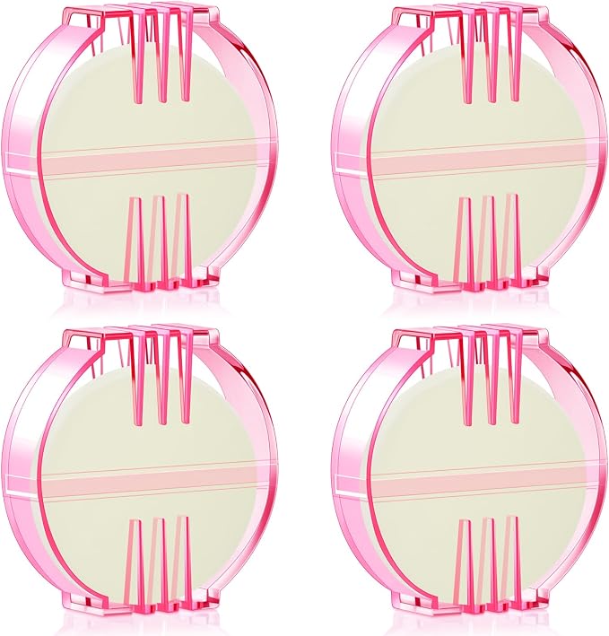 Maitys 4 Pcs Thread Wax Beeswax for Hand Sewing,White, Pink Case | Conditioner for Embroidery Quilting, Strengthens Sewing Line Reduces Fraying, Clear Case Storage, Natural Beeswax Formula