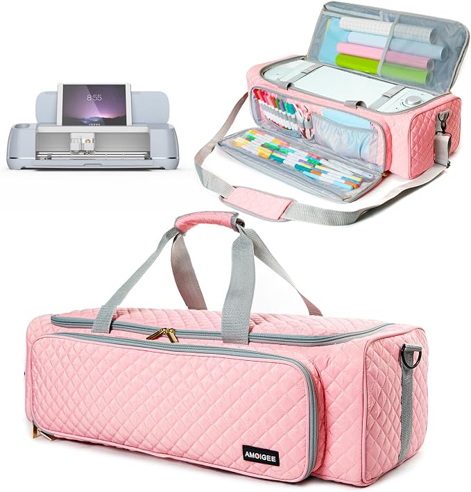 Carrying Case for Cricutt Maker 4, Cricutt Explore Air 2, Cricutt Maker 3, Cricutt Explore 3, Cutting Machine, Storage Bag with Pockets for Cricutt Accessories and Suppliers