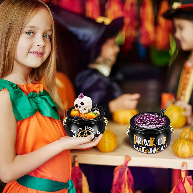 LET’S Resin Witch Cauldron Resin Mold, Halloween Resin Molds | 3D Jar Resin Molds Silicone 4.7'' Width, Large Jar Molds for Epoxy Casting Craft, Storage Box,Candy Container,Candle Holder