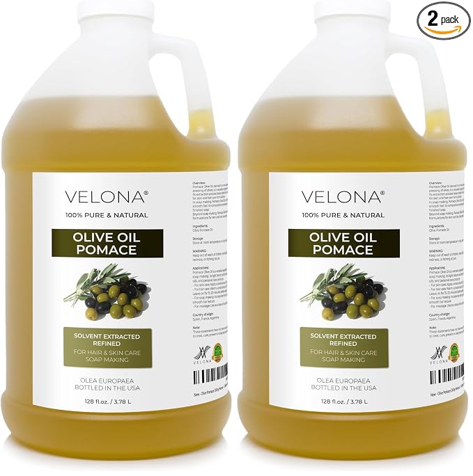 velona Olive Pomace Oil - 1 Gallon / 128 fl oz, Refined (Pack of 2)