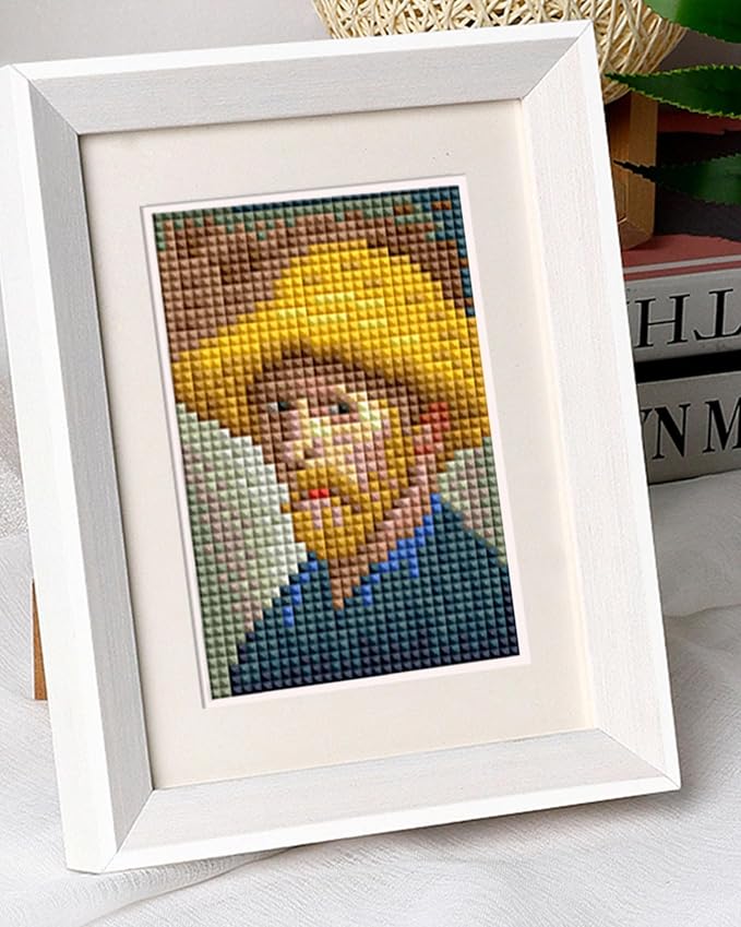 PeakLuv Small Diamond Art Kits Classic Masterpiece Diamond Painting Kits