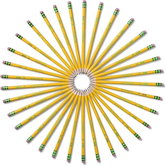 Ticonderoga Wood-Cased Pencils, #2 HB Soft, Yellow, 240 Count