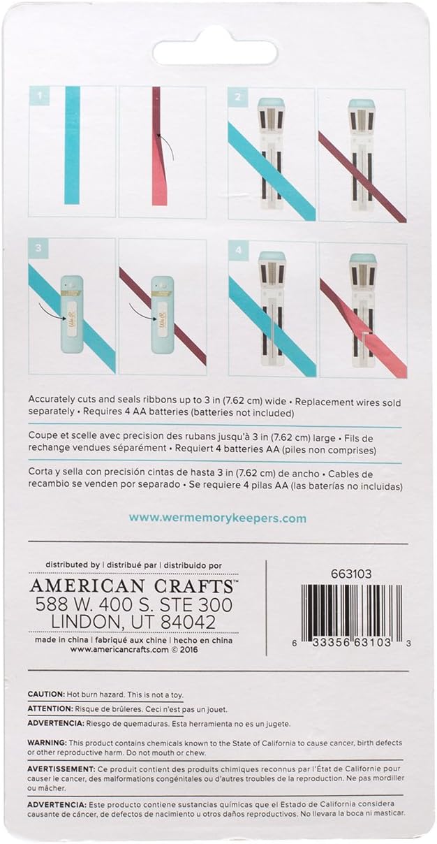 We R Ribbon Cutter Cut & Seal Tool-Battery Operated