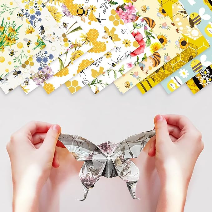 6x6" Origami Paper,10Pack/Set Double Sided Colored Paper,Square Craft Paper