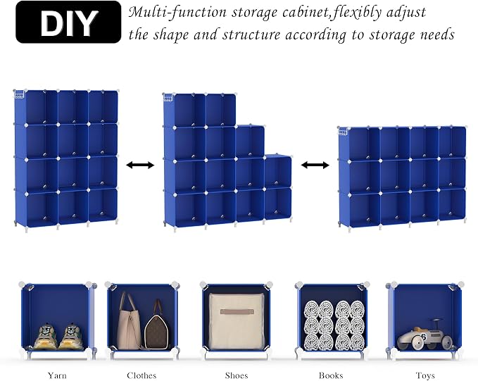 AWTATOS Cube Storage Organizer Closet Organizers 12 Cube Storage Shelves