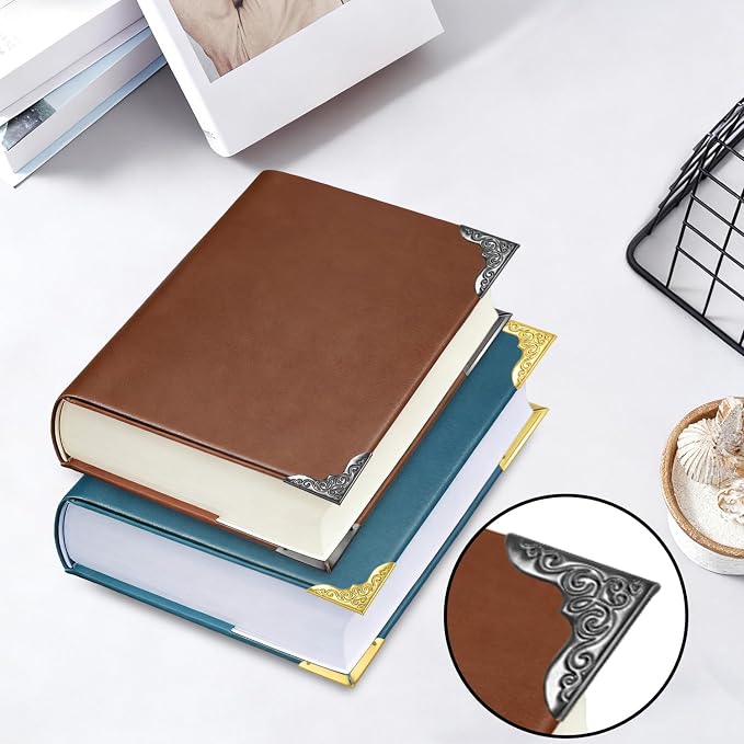 100pcs Metal Book Corner Protectors, Gold Decorative Scrapbooking Photo Mounting Corners, Paperbacks Book Edge Protectors Picture Frame Crafting DIY Crafts, Journal Album Edge Guards