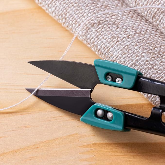 4.2 inch Sewing Scissors - Wider Handle Thread Snips with Safety Covers