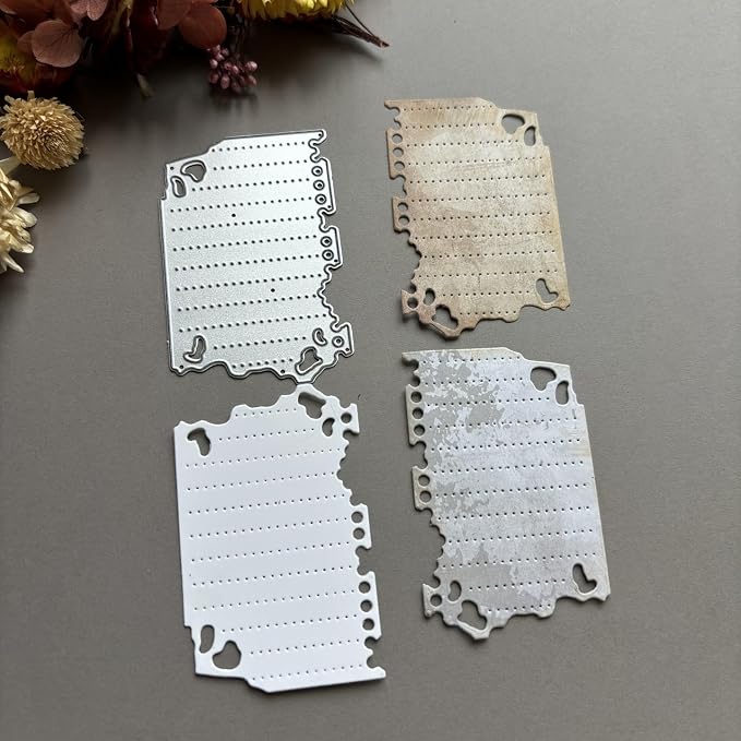 Lapoo Geometric Cutting Die for Scrapbooking - Durable, Metal Cutting Die for DIY Scrapbook Photo Album Decorative Paper Card, Card Making Supplies (Small Folder 2.8 x 1.8 in)