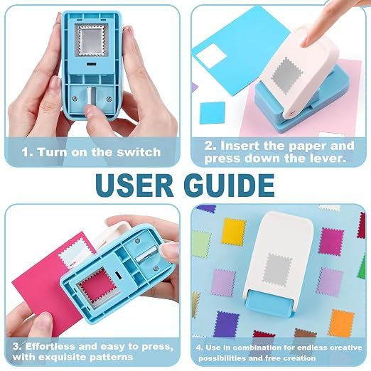 1.5X1.5 inch Rectangular Postage Stamp Puncher