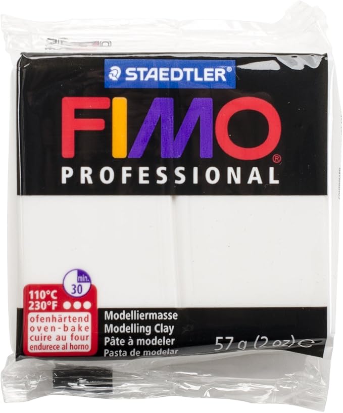 Staedtler Fimo Professional Oven Hardening Modelling Clay, 57G, White