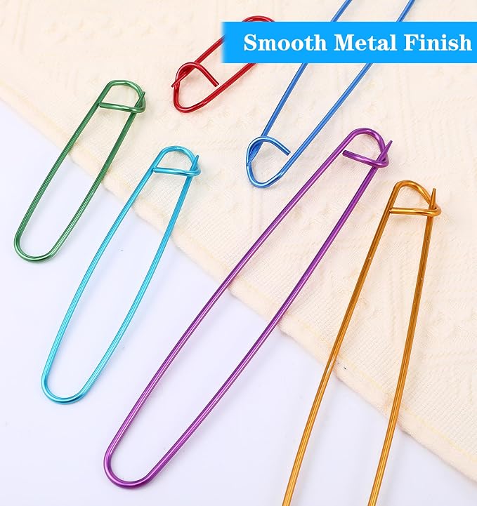 12 PCS 6 Sizes Stitch Holders for Knitting, Knitting Stitch Holders