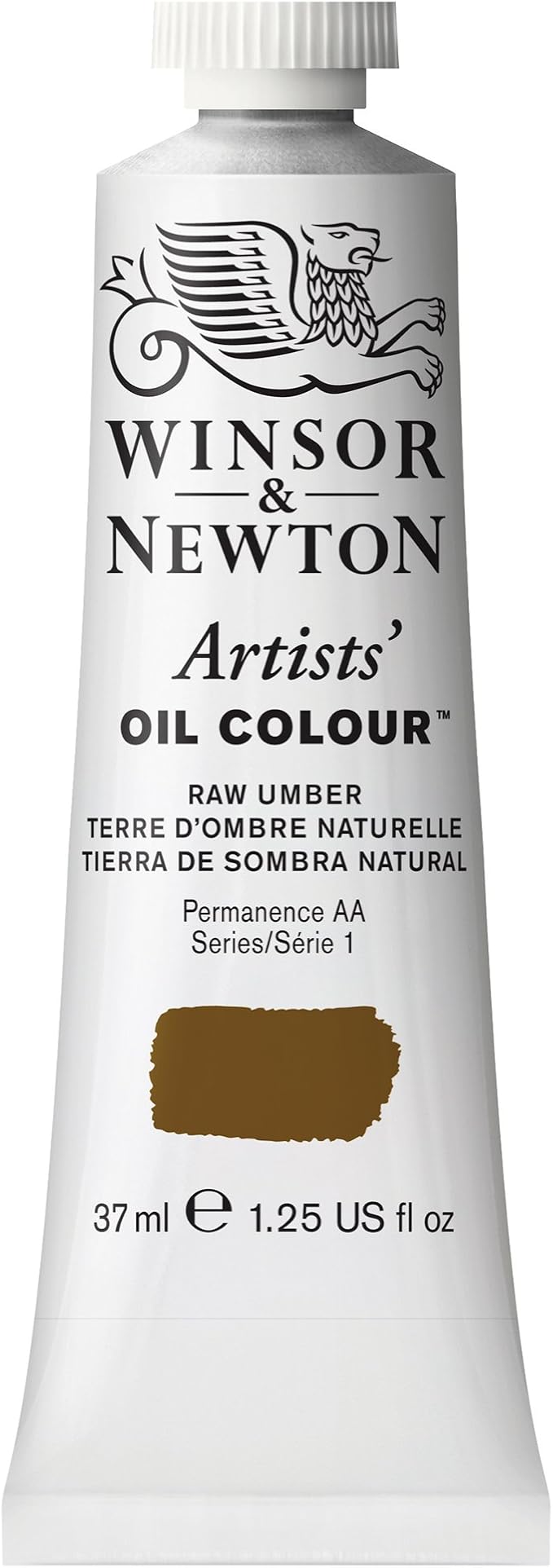 Winsor & Newton Artists' Oil Paint, 37ml Tube, Raw Umber