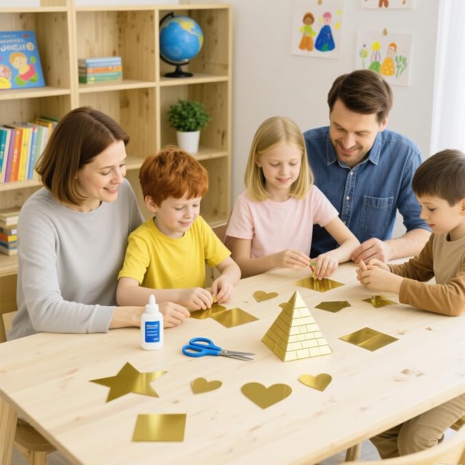 25 Sheets Metallic Gold Cardstock Paper Cardstock 8.5 x 11 Shimmer Sheets 250gsm/92lb Heavyweight Scrapbook Paper for Certificates, Invitations, Greeting Cards, Crafts, Graduations