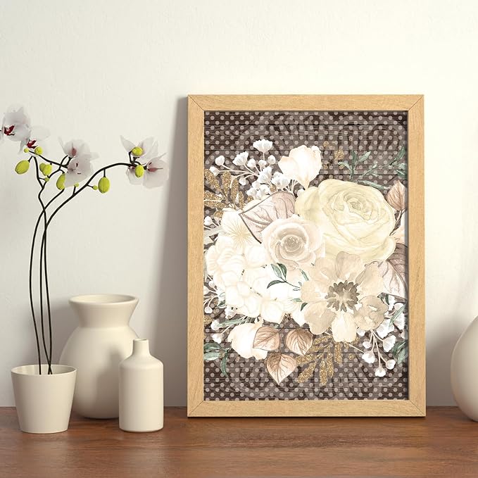 28 Sheets Scrapbook Paper, Floral Scrapbooking Specialty Papers 160gsm Cardmaking Craft Paper Pack Decorative Paper for Card Making (12"X12" Inch, Natural Softness)