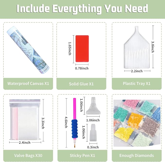 Cocktail Diamond Painting Kits for Adults, Diamond Art Kits, 12x16 in