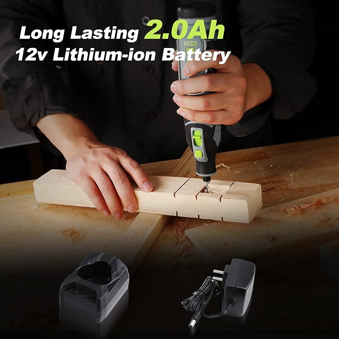 WORKPRO 12V Cordless Rotary Tool Kit for DIY Crafts