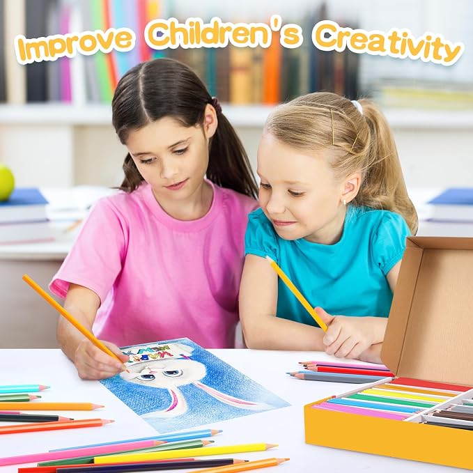 672 Packs Colored Pencils Bulk Classroom, Colored Pencils for Kids 12 Color