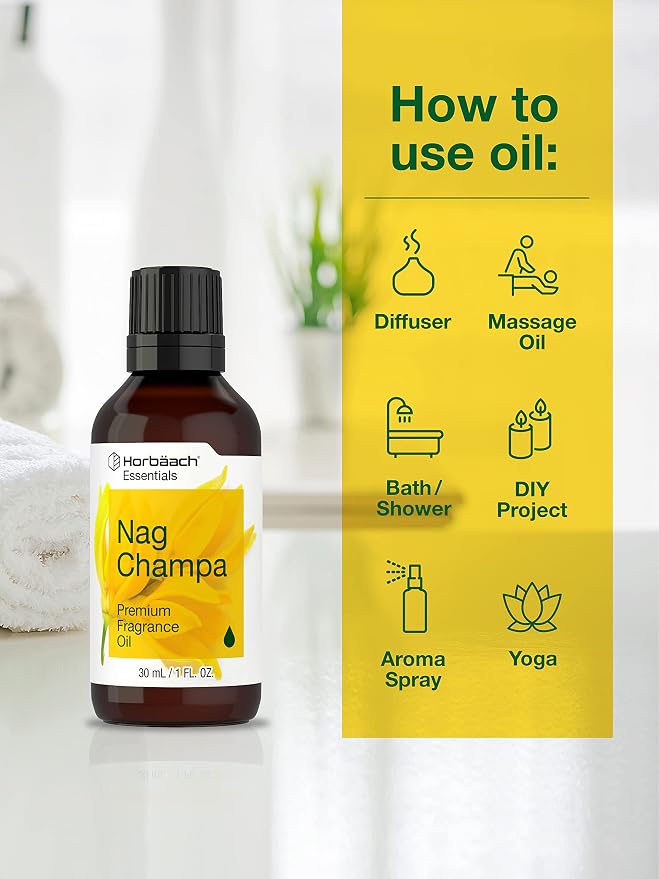 Horbäach Nag Champa Fragrance Oil | 1 fl oz (30ml) | Premium Grade