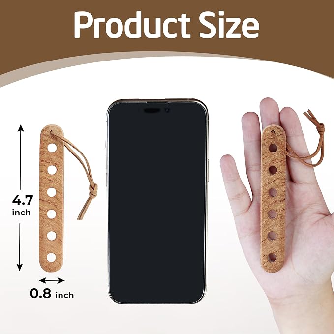Savina Wooden Yarn Divider - Knitting Yarn Organizer, 6 Holes Yarn Splitter, Crochet Yarn Tender, Knitting On The Go - Makes Knitting & Crocheting with Multiple Colors Much Easier