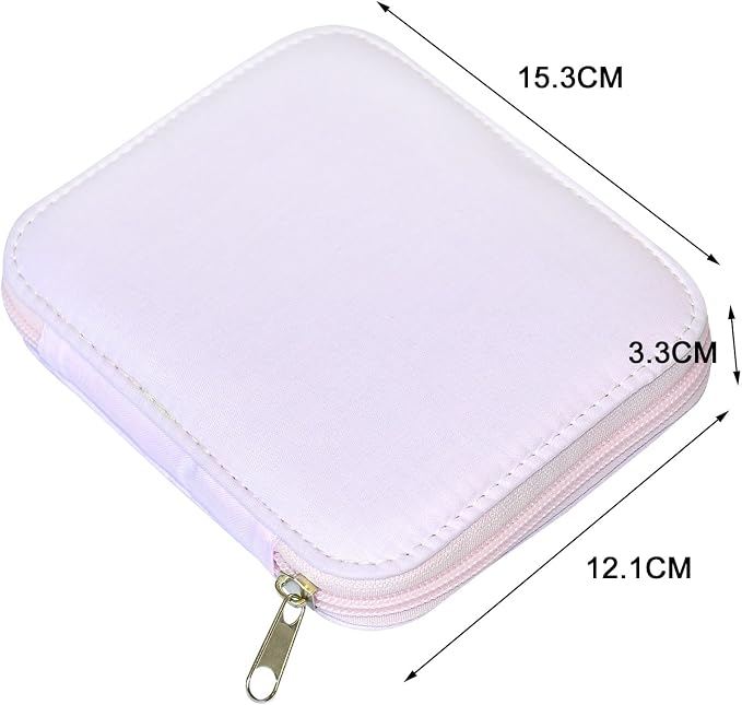 Sewing Kit with Case Portable Sewing Supplies for Home Traveler, Adults, Beginner, Emergency, Contains 18 Sewing Thread, Scissors, Needles, Measure etc (Pink)