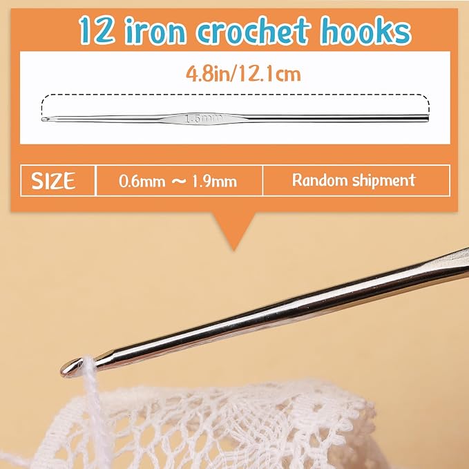 IMZAY 110 Pcs Crochet Hooks Set 0.6–6.5mm Crochet Needles for Yarn | Ergonomic Crochet Hook Set for Arthritic Hands Crochet Needles for Crocheting with Case Knitting Needles for Crocheters Green