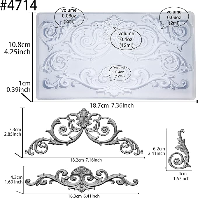 Garland Mold for Polyclay Air Dry Clay Plaster