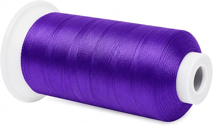 Mandala Crafts Violet Tex 90 Polyester Heavy Duty Thread for Upholstery | 1500 Yds T90 UV Resistant Strong Thread for Leather Sewing, Marine, Drapery, Jeans, Hair Weaving & Extension, Outdoor
