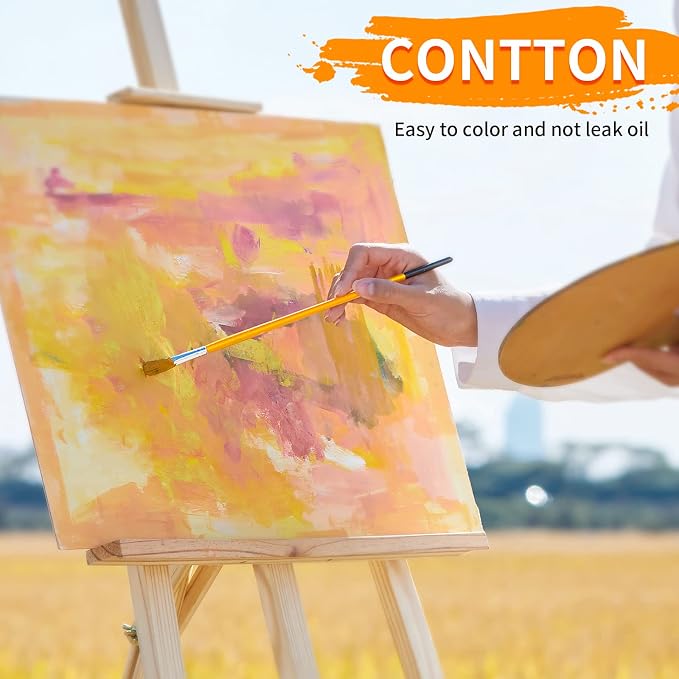 CONDA Canvas Boards for Painting,100% Cotton Canvas Panels, White Blank Canvases, Primed, Acid-Free, Artist Quality for Acrylic, Pouring Watercolor & Oil Painting 9 x 12 inch, 24 Pack