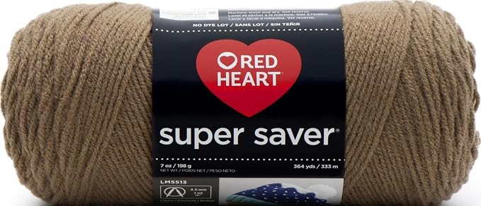 RED HEART Super Saver Yarn, Cafe Latte