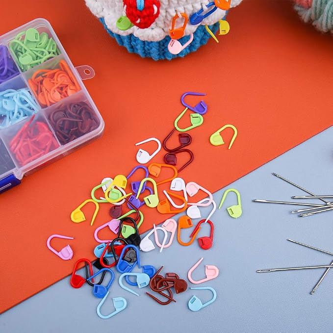 LUNARM Crochet Stitch Markers 315PCS Stitch Markers for Crocheting Knitting