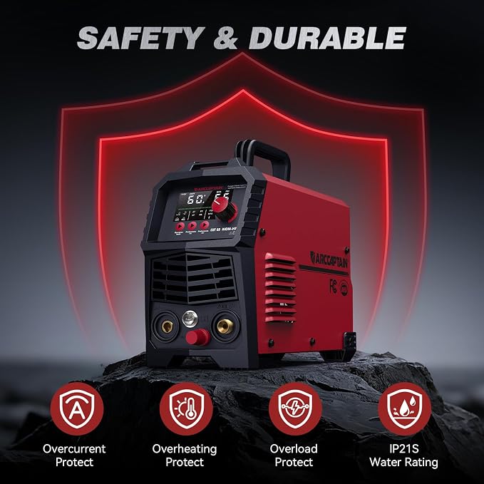 ARCCAPTAIN 60A Non-HF Plasma Cutter Machine, Blowback Pilot Arc, 110V/220V