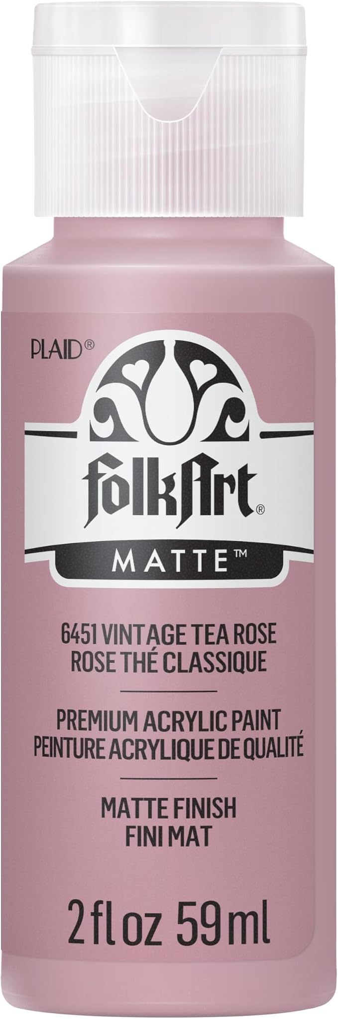 FolkArt Acrylic Paint in Assorted Colors (2 oz), , Vintage Tea Rose