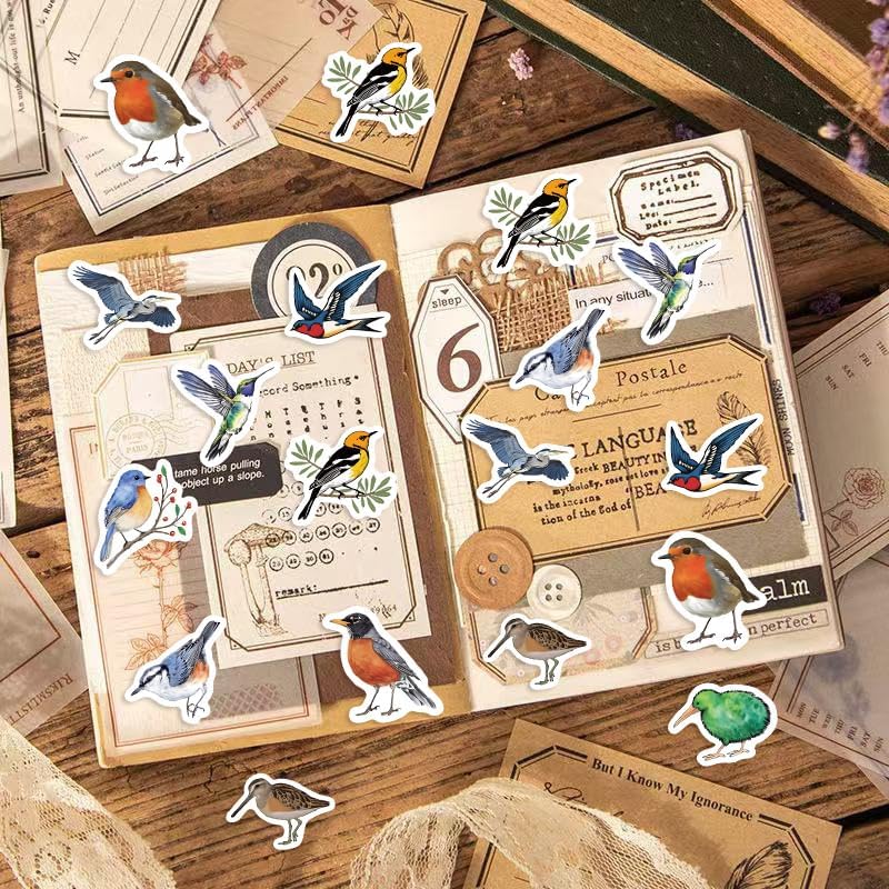 500Pcs Bird Stickers Waterproof Vinyl Decals