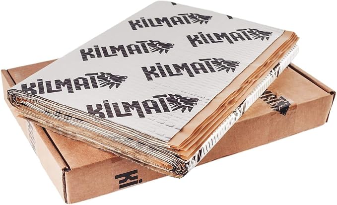 KILMAT 50 mil 25 sqft Car Sound Deadening Mat, Butyl Automotive Sound Deadener, Audio Noise Insulation and dampening