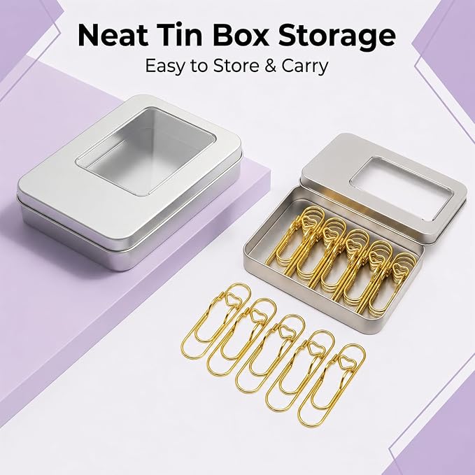 15 Pcs Metal Pen Holder Clips for Notebook, Planner Accessorie