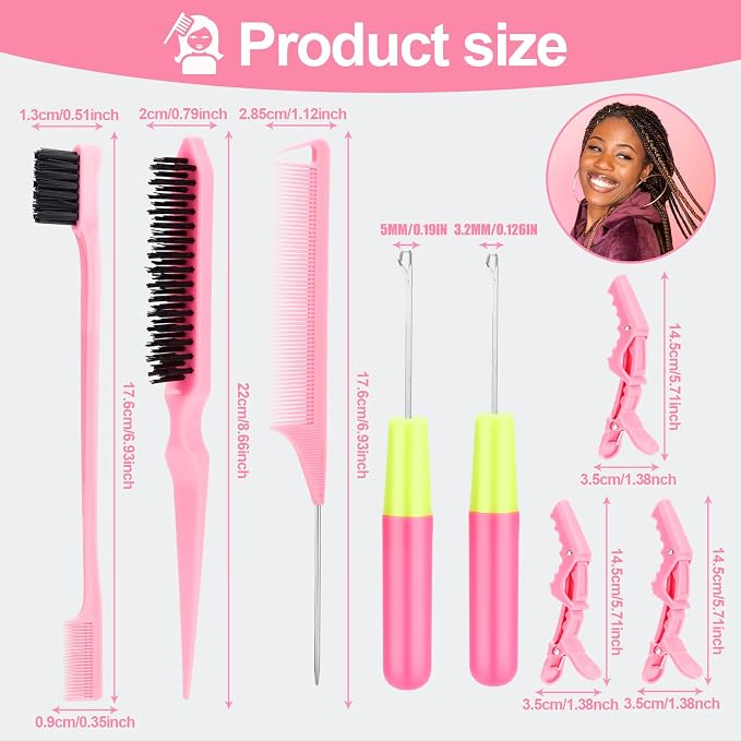 SWEET VIEW Crochet Needles for Hair