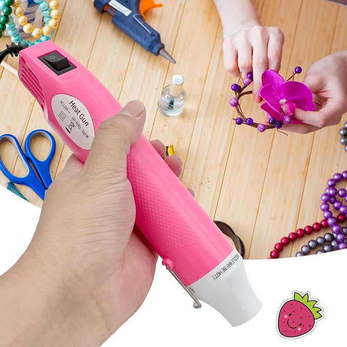 Heat Gun, Mini Hot Air Gun for DIY Crafts Portable Heat Air Gun Tool for Embossing Shrink Wrapping Drying Paint | DIY Crafts, Portable, Embossing, Shrink Wrapping, Drying Paint