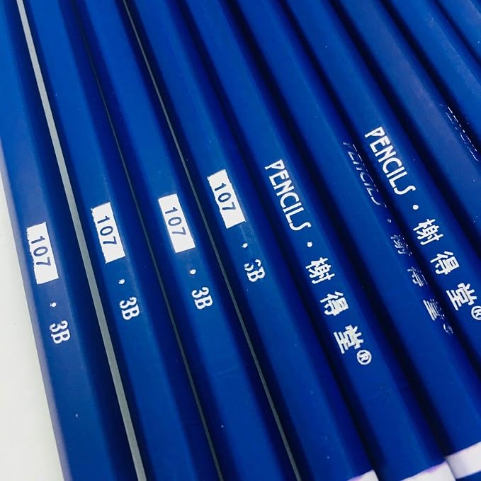 XDT#3B Drawing Pencils 24 Piece Set, Pro Art Graphite Sketching&Shading Supplies, Ideal For Kid Beginner Student Adults Artist