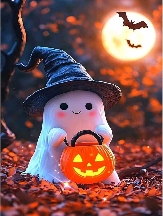 Lophomie Diamond Art Kits for Adults, 5D Halloween Diamond Painting Kits