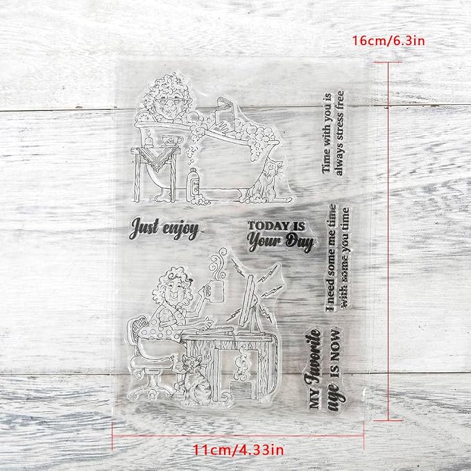 Clear Stamps and Metal Cutting Dies Set for Card Making Scrapbooking, DIY Craft Stamps and Dies Kit for Journaling, Albums, Greeting Cards, Holiday Cards, Birthday, Christmas (YX1087)